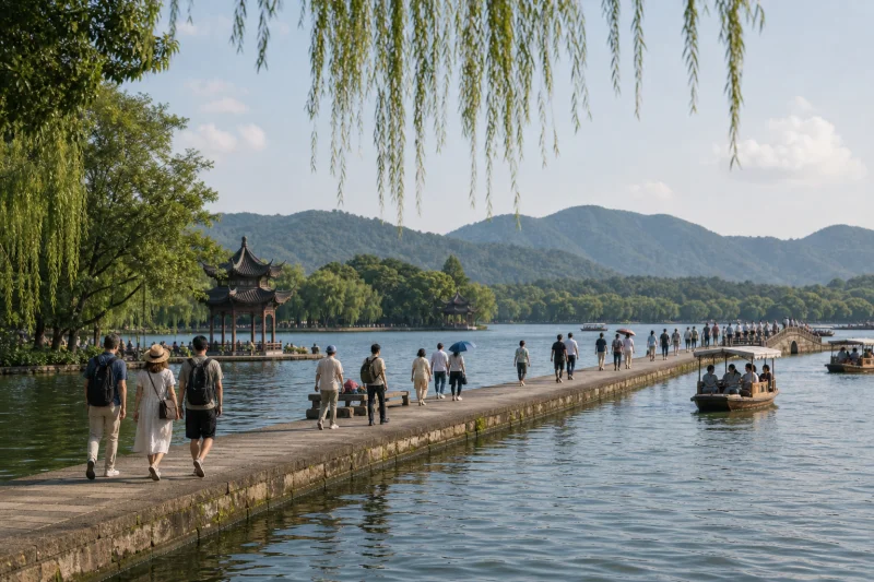 West Lake and Hangzhou private day trip scenery