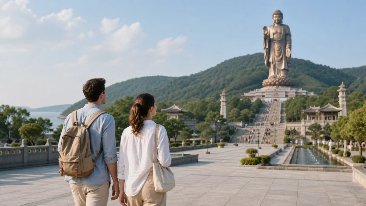 Wuxi Lingshan Buddha and Nianhua Bay Private Day Tour