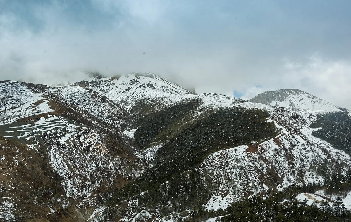 Snow-covered ridges of Meili Snow Mountain in northwestern Yunnan